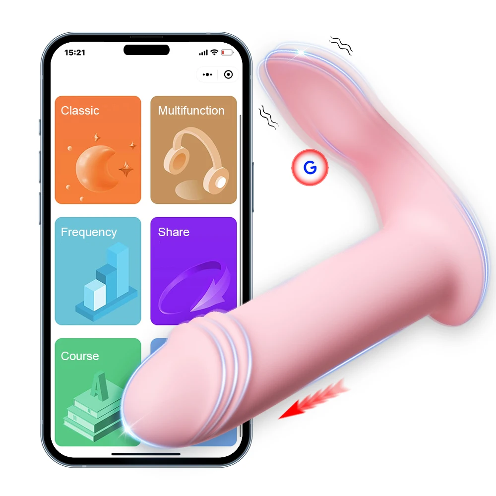 Wearable Bluetooth APP Vibrator G-spot Stimulator Clitoris Massager Vibration Telescopic Dildo Female Sex Toys Adult Products Wearable Bluetooth APP Vibrator G-spot Stimulator Clitoris Massager Vibration Telescopic Dildo Female Sex Toys Adult Products