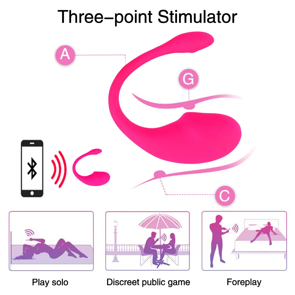 Wireless Bluetooth App Vibrator for Women Vagina G Spot Vibrating Egg Long Distance Control Panty Sex Toys for Adult Couple Game Wireless Bluetooth App Vibrator for Women Vagina G Spot Vibrating Egg Long Distance Control Panty Sex Toys for Adult Couple Game