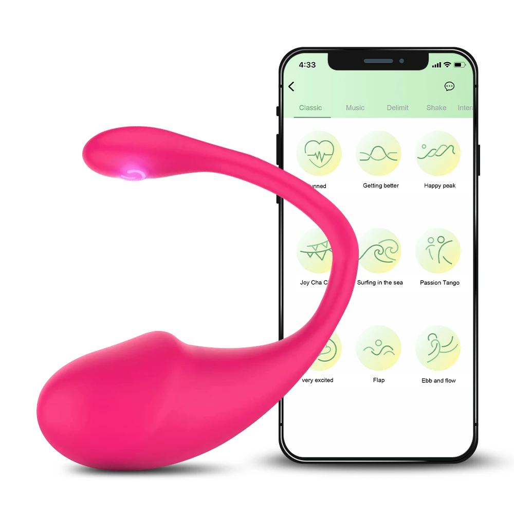 Wireless Bluetooth App Vibrator for Women Vagina G Spot Vibrating Egg Long Distance Control Panty Sex Toys for Adult Couple Game Wireless Bluetooth App Vibrator for Women Vagina G Spot Vibrating Egg Long Distance Control Panty Sex Toys for Adult Couple Game