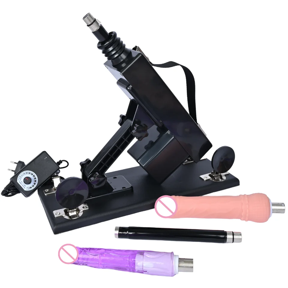 Classical Sex Machine for Women with 3XLR Dildo  Masturbation Cup Automatic Vibrator Telescopic Pumping Gun sex shop