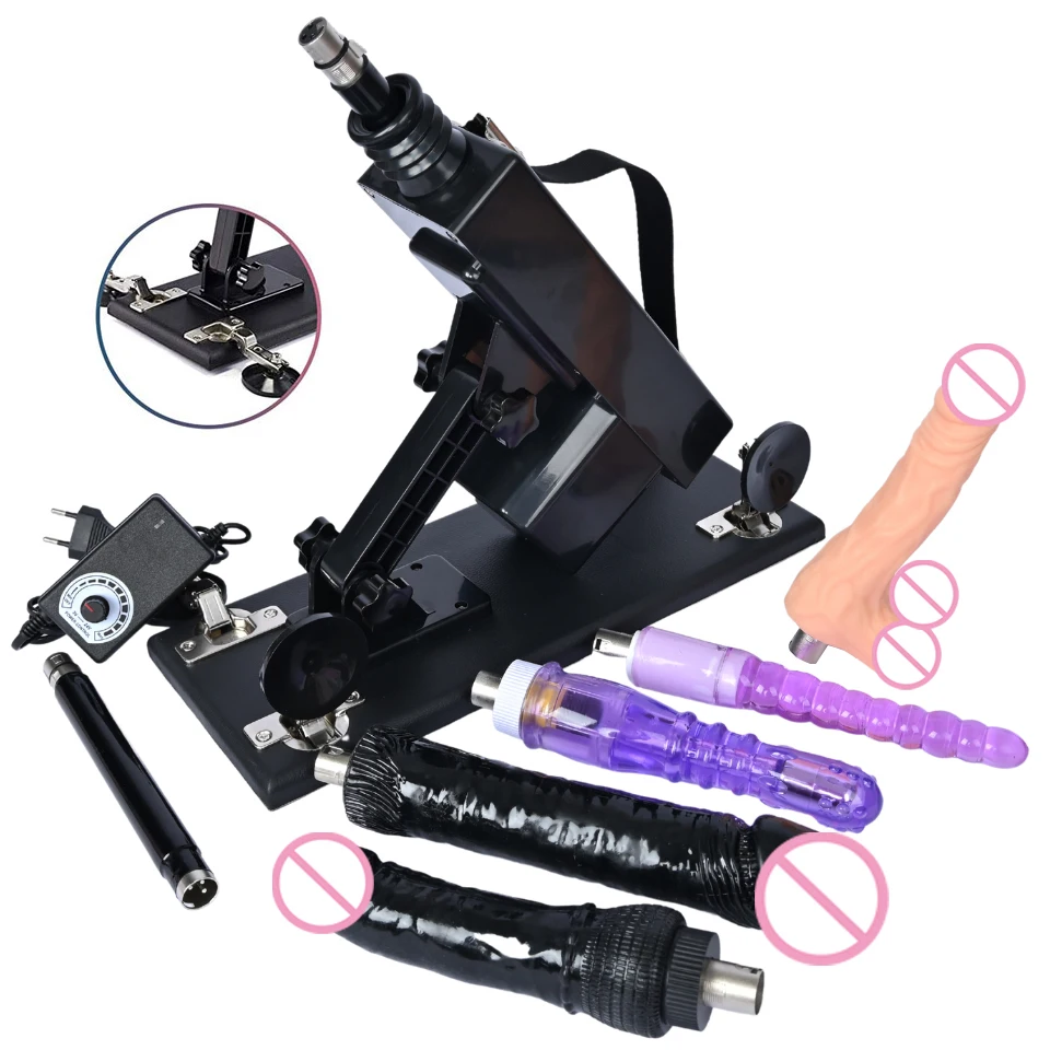 Classical Sex Machine for Women with 3XLR Dildo  Masturbation Cup Automatic Vibrator Telescopic Pumping Gun sex shop