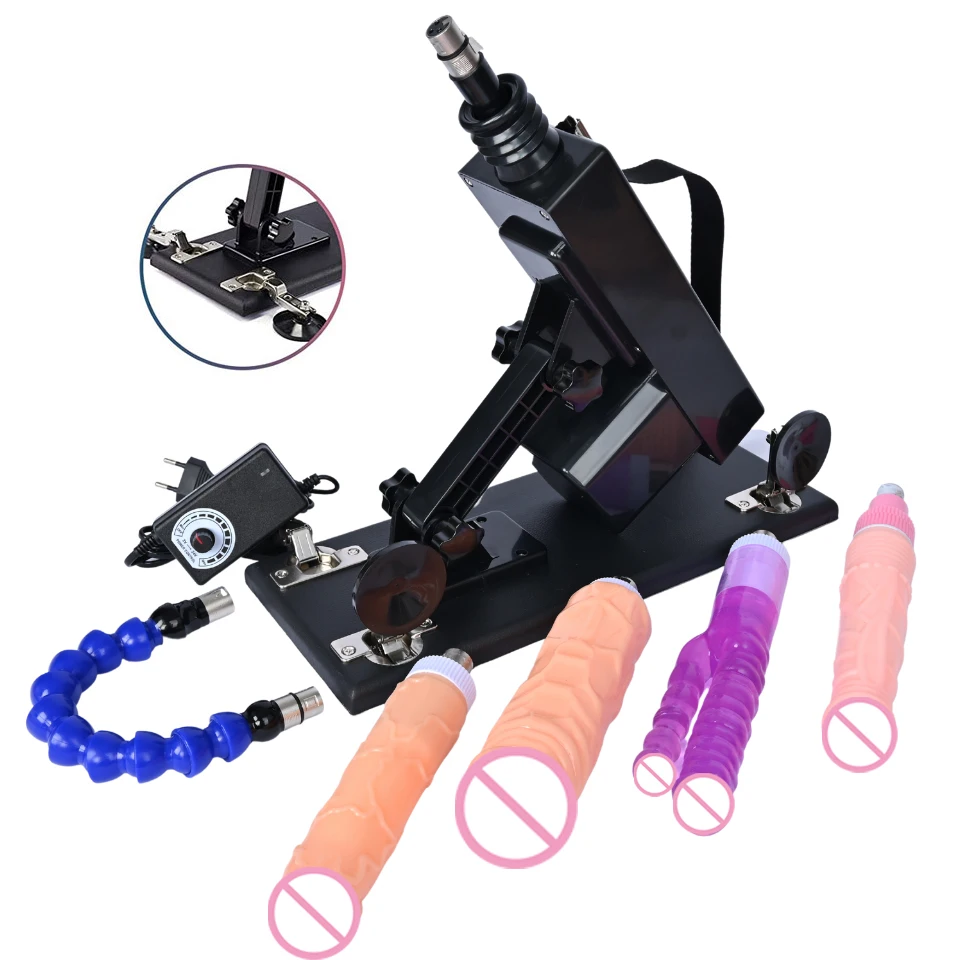 Classical Sex Machine for Women with 3XLR Dildo  Masturbation Cup Automatic Vibrator Telescopic Pumping Gun sex shop