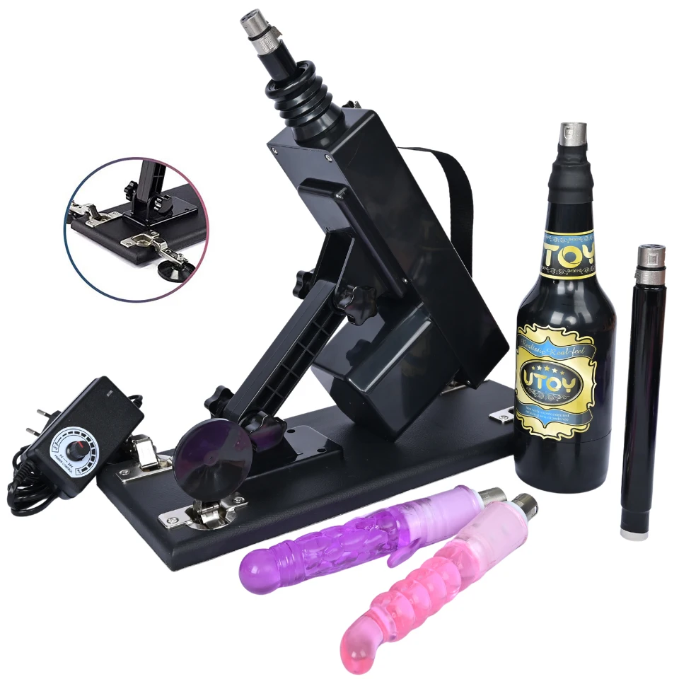 Classical Sex Machine for Women with 3XLR Dildo  Masturbation Cup Automatic Vibrator Telescopic Pumping Gun sex shop