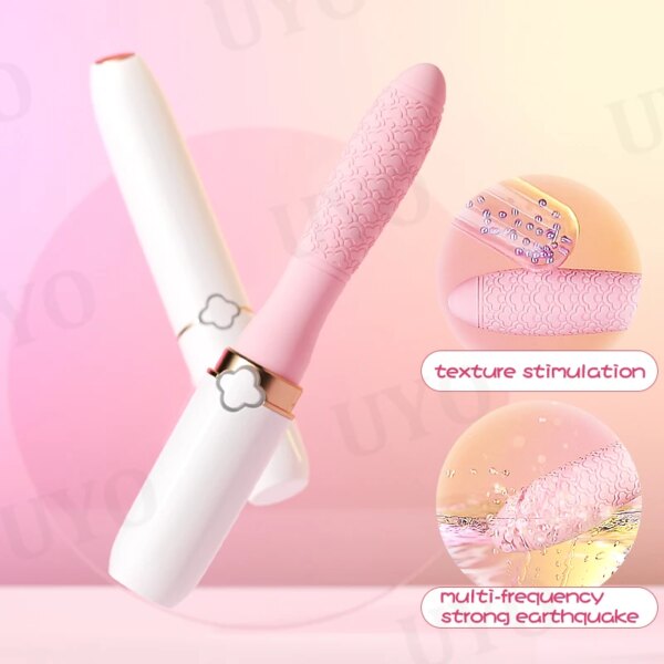 Female vibrator from ancient Chinese mythology Chang'e this month retro texture portable lipstick vibrator woman G-spot sex toy