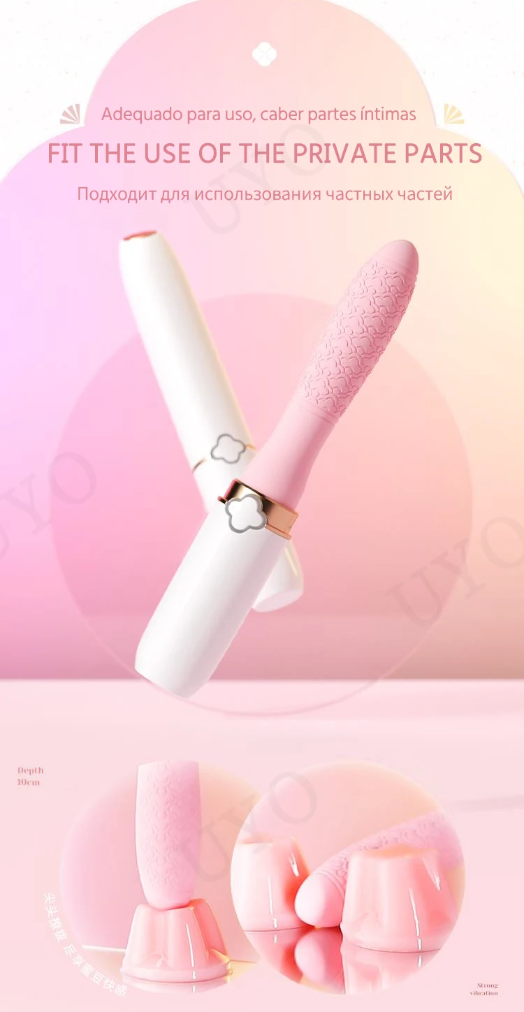 Female vibrator from ancient Chinese mythology Chang'e this month retro texture portable lipstick vibrator woman G-spot sex toy