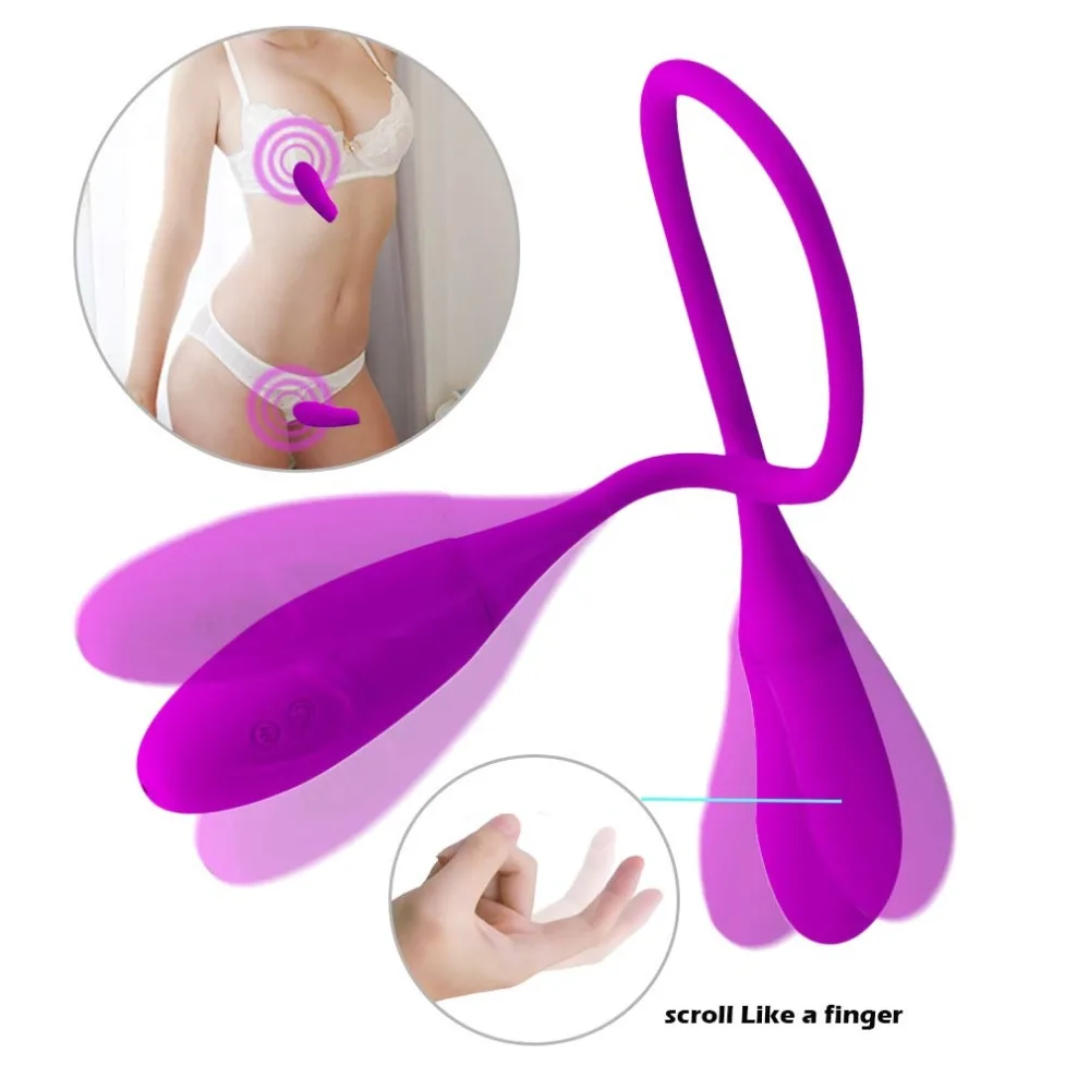 Rechargeable Dual Vibrator 7 Speeds Double Head Jump Egg Bullet Dildo Vibrator Anal Butt Plug Adult Sex Toy For Couple Men Women