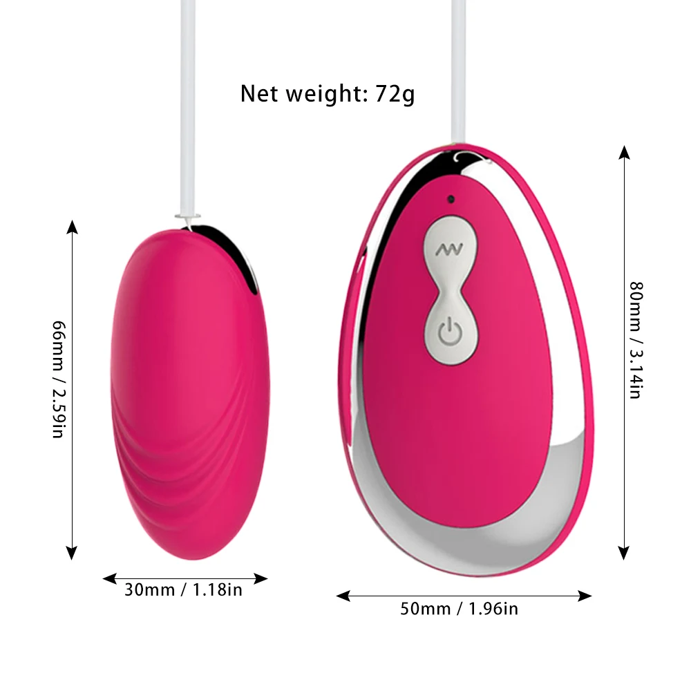 20 Speed Powerful Vibrating Egg Remote Control Vibrator Bullet Silicone Massage Ball Clitori Stimulator Erotic Sex Toy for Women
