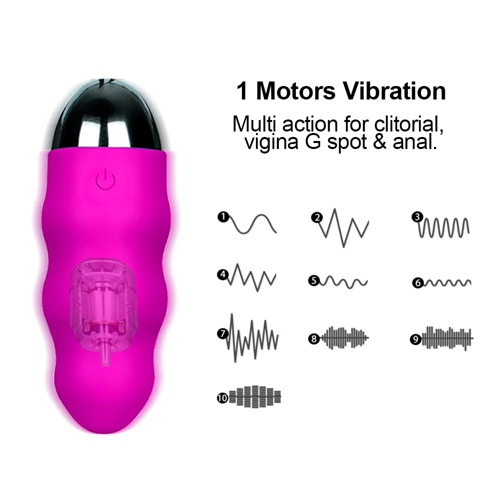 10 Speeds Vibrator Sex toys for Woman with Wireless Remote Control Waterproof Silent Bullet Egg USB Rechargeable toys for adult