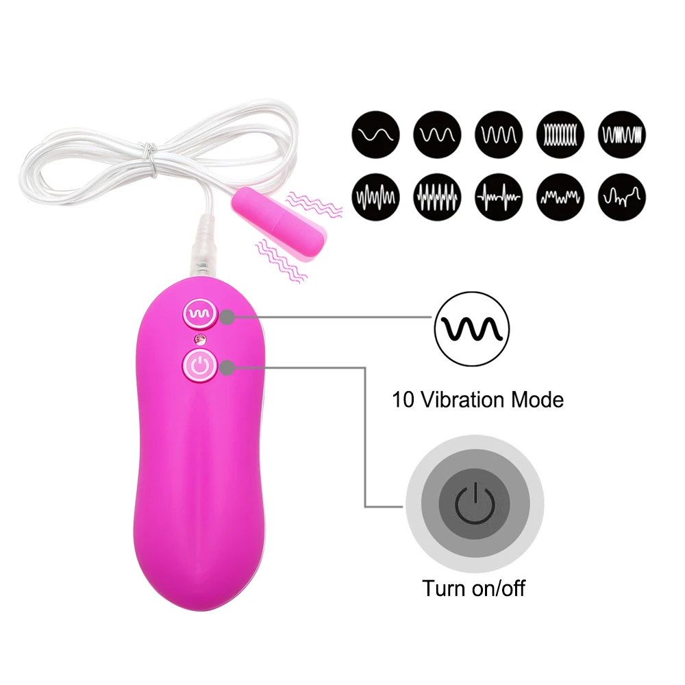 Mini Bullet Vibrator Urethral Plug Vibrator Vibrating Egg Remote Control G-Spot Massager Sex Toys for Women 10 Speed