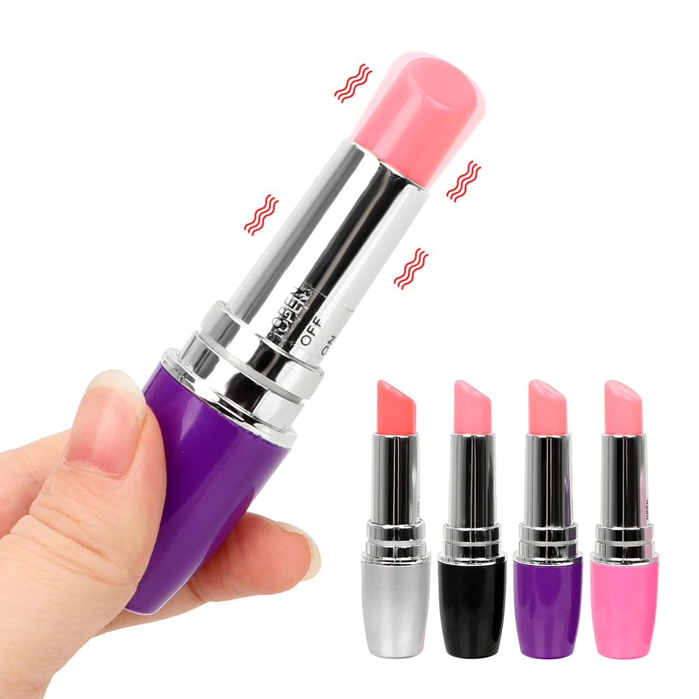 Mini Discreet Lipstick Vibrator Waterproof Vibrating Jump Egg Bullet Massage Adult Sex Toy for Women Clitoris Stimulati