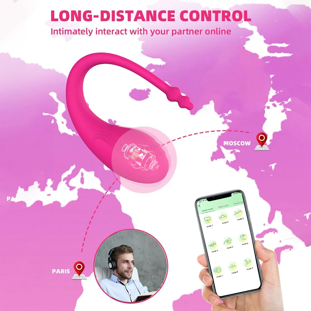 Wireless Bluetooth G Spot Dildo Vibrator for Women APP Remote Control Wear Vibrating Egg Clit Female Vibrating Panties Sex Toys Wireless Bluetooth G Spot Dildo Vibrator for Women APP Remote Control Wear Vibrating Egg Clit Female Vibrating Panties Sex Toys