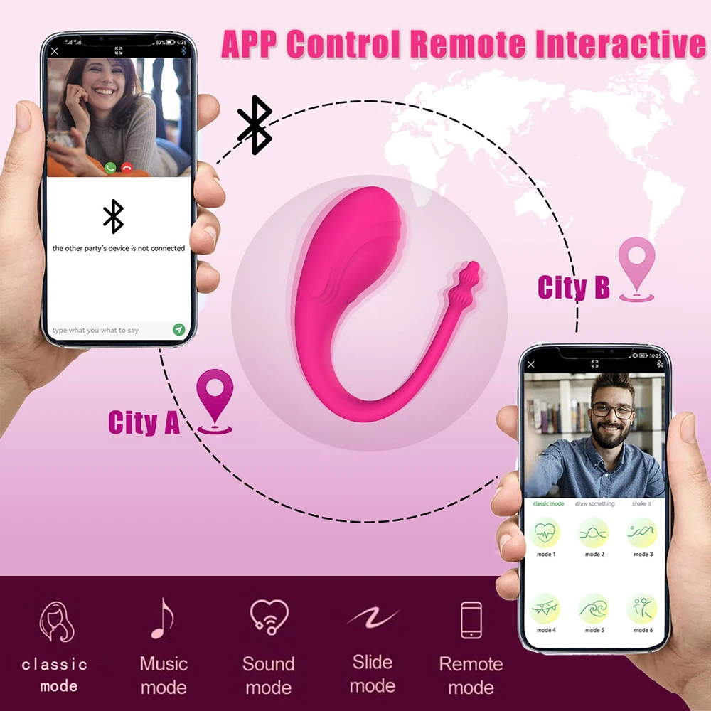 Wireless Bluetooth G Spot Dildo Vibrator for Women APP Remote Control Wear Vibrating Egg Clit Female Vibrating Panties Sex Toys Wireless Bluetooth G Spot Dildo Vibrator for Women APP Remote Control Wear Vibrating Egg Clit Female Vibrating Panties Sex Toys