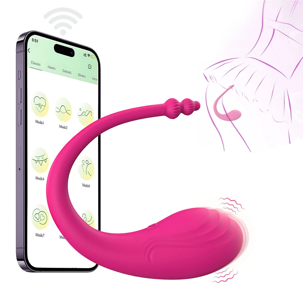 Wireless Bluetooth G Spot Dildo Vibrator for Women APP Remote Control Wear Vibrating Egg Clit Female Vibrating Panties Sex Toys Wireless Bluetooth G Spot Dildo Vibrator for Women APP Remote Control Wear Vibrating Egg Clit Female Vibrating Panties Sex Toys