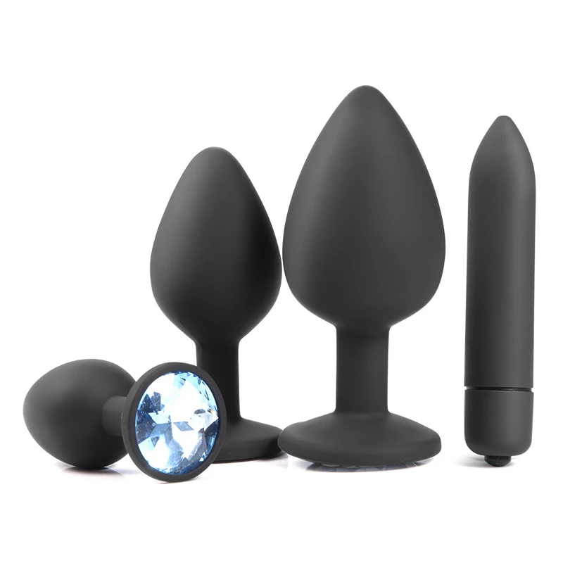 Silicone Butt Plug Anal Plug Unisex Sex 3 Different Size Adult Toys For Men/Women Masturbator Butt Plug Trainer For Couples Shop