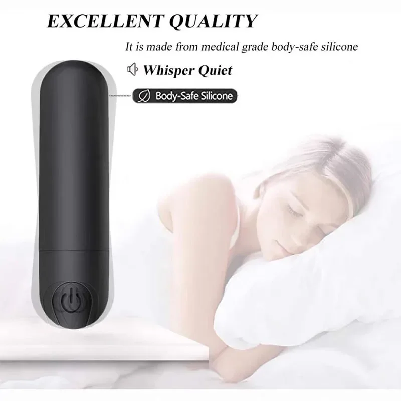 10 Speed Mini Bullet Vibrator for Women Rechargeable Vibrating Anal Vagina Jump Eggs Clitoral Stimulator Dildo 18 Adult Sex Toys