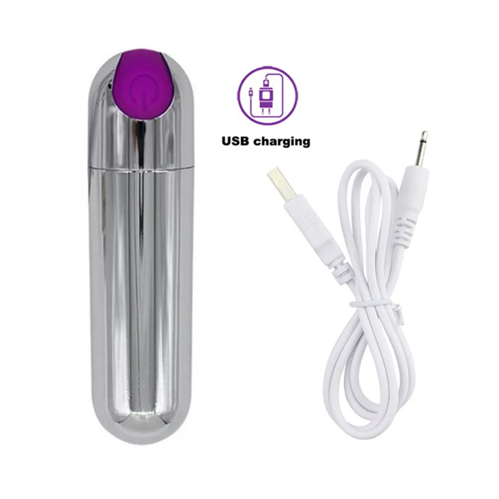 10 Speed Mini Bullet Vibrator for Women Rechargeable Vibrating Anal Vagina Jump Eggs Clitoral Stimulator Dildo 18 Adult Sex Toys