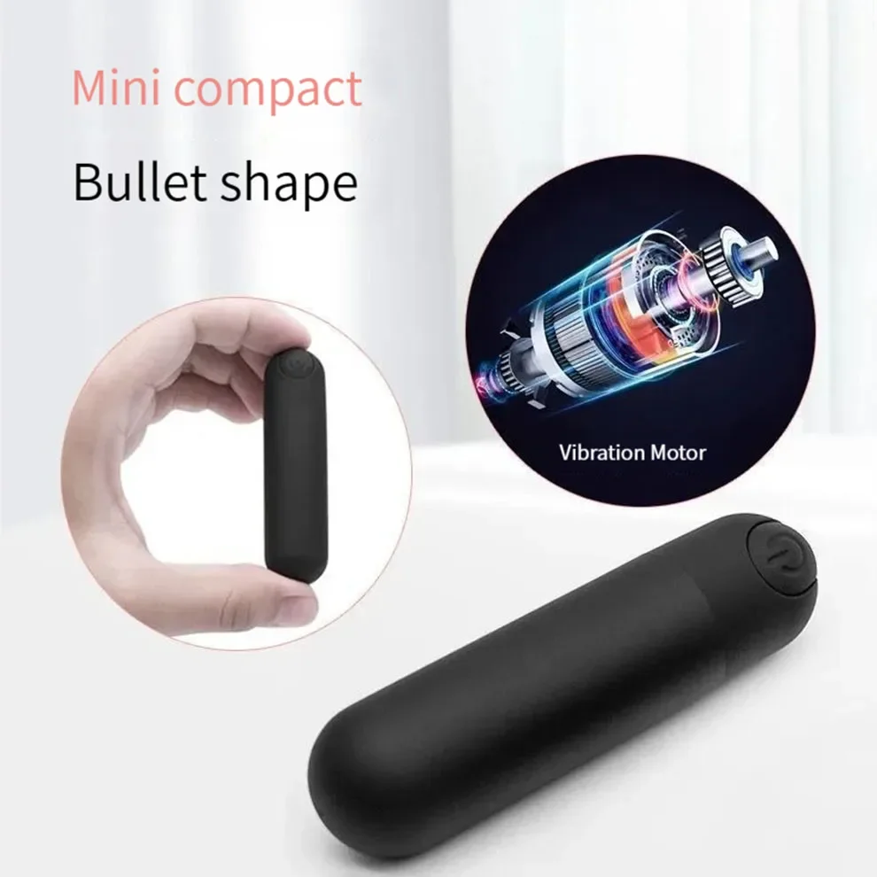 10 Speed Mini Bullet Vibrator for Women Rechargeable Vibrating Anal Vagina Jump Eggs Clitoral Stimulator Dildo 18 Adult Sex Toys