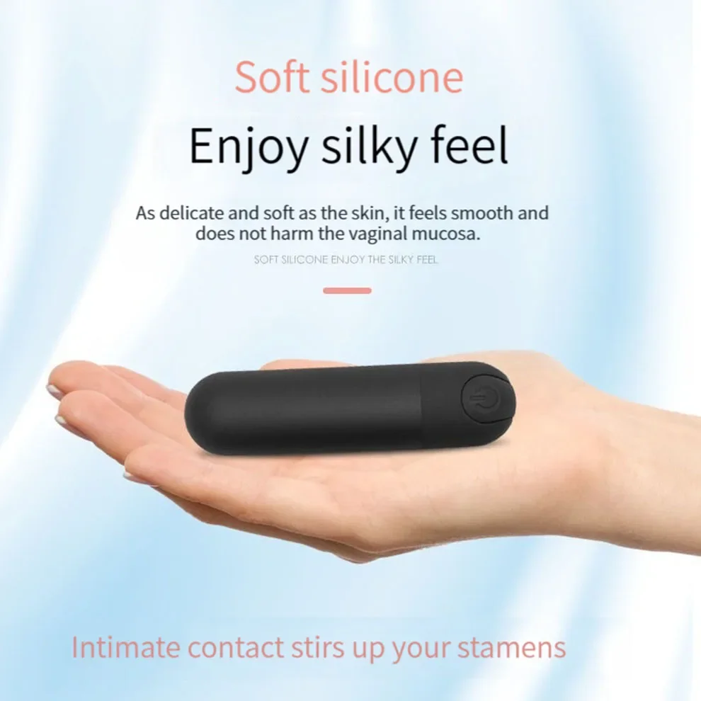 10 Speed Mini Bullet Vibrator for Women Rechargeable Vibrating Anal Vagina Jump Eggs Clitoral Stimulator Dildo 18 Adult Sex Toys