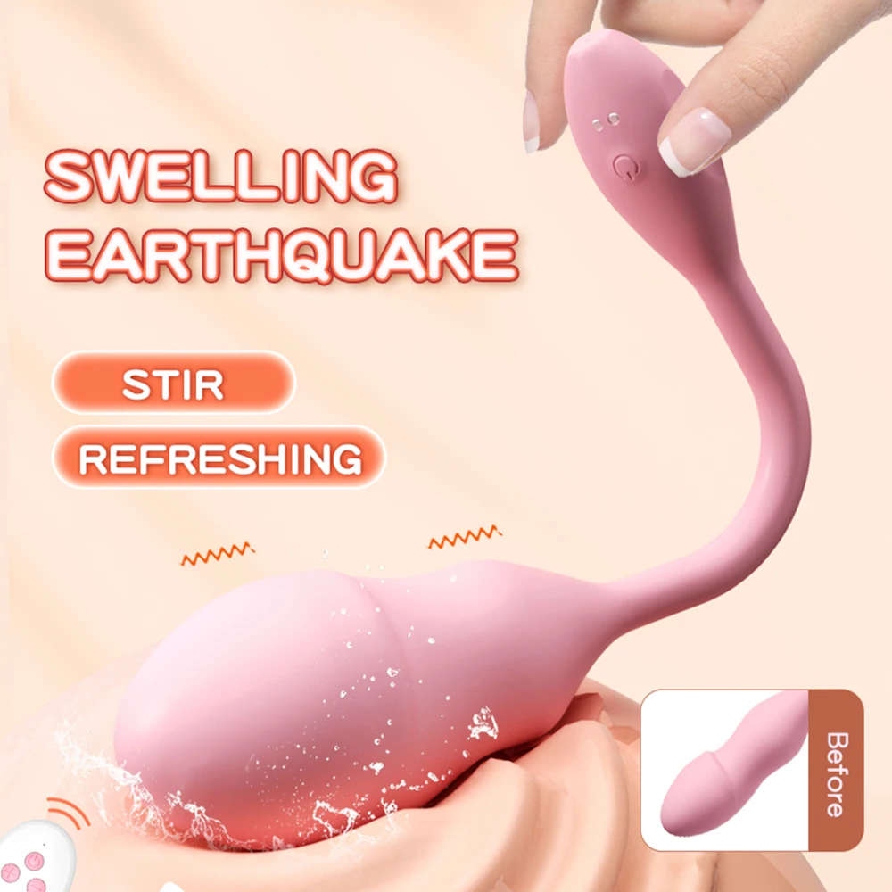 Inflatable Vibrator Wireless Remote Expansion Vibrating Egg Bullet Vaginal G Spot Clitoris Stimulator Adult Sex Toy For Women Inflatable Vibrator Wireless Remote Expansion Vibrating Egg Bullet Vaginal G Spot Clitoris Stimulator Adult Sex Toy For Women