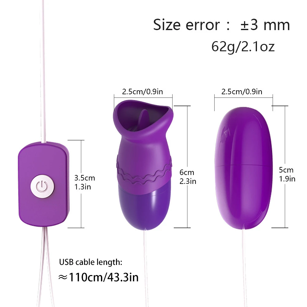 Tongue Oral Licking Bullet Vibrator USB Vibrating Egg G-spot Vagina Ball Massage Clitoris Stimulator Sex Toys for Women Sex Shop