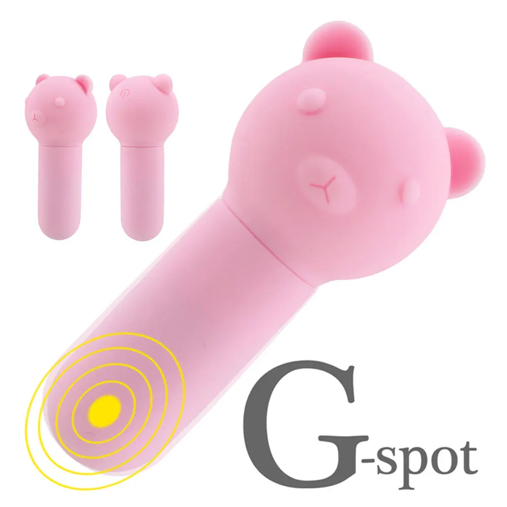 USB charging Bullet Vibrating Egg Little Bear Vibrator Clitoris Stimulator Sex Toys for Women 10 Frequency G-spot Massager