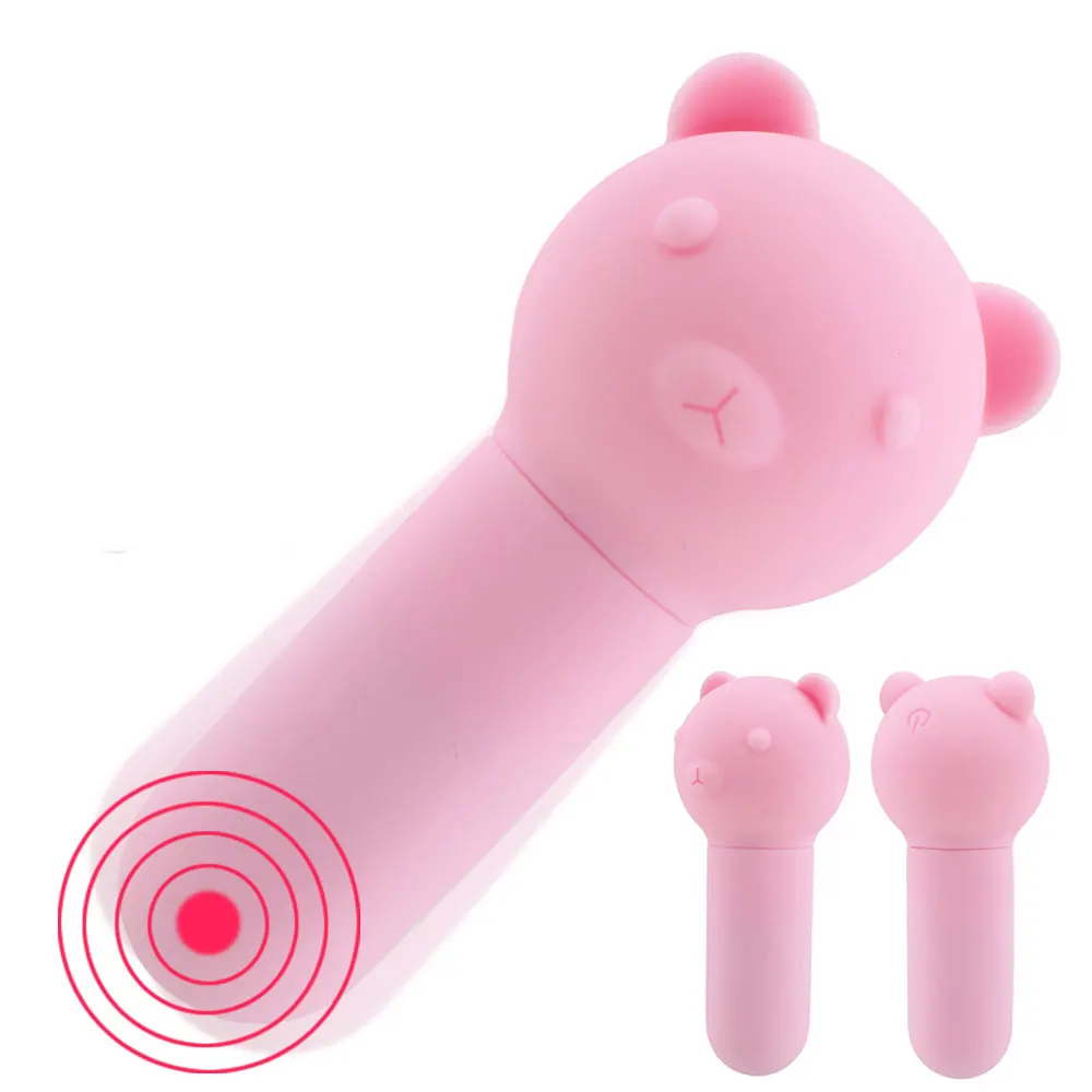 USB charging Bullet Vibrating Egg Little Bear Vibrator Clitoris Stimulator Sex Toys for Women 10 Frequency G-spot Massager