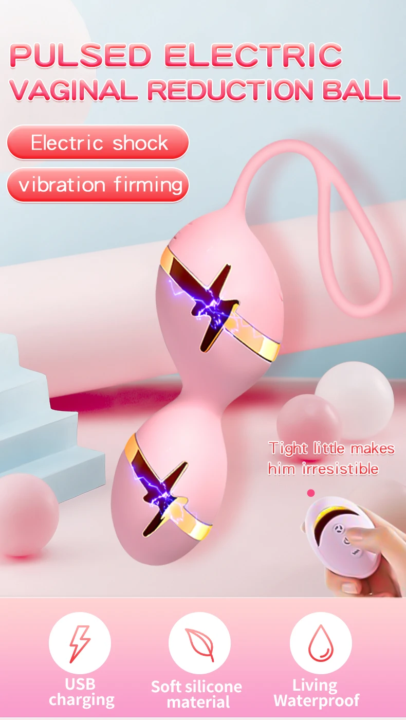 Electric Shock Vaginal Kegel Ball Vibrator Egg Vibrators For Women G Spot Clitoris Stimulation Adult Sex Toys Female Sex Shop Electric Shock Vaginal Kegel Ball Vibrator Egg Vibrators For Women G Spot Clitoris Stimulation Adult Sex Toys Female Sex Shop