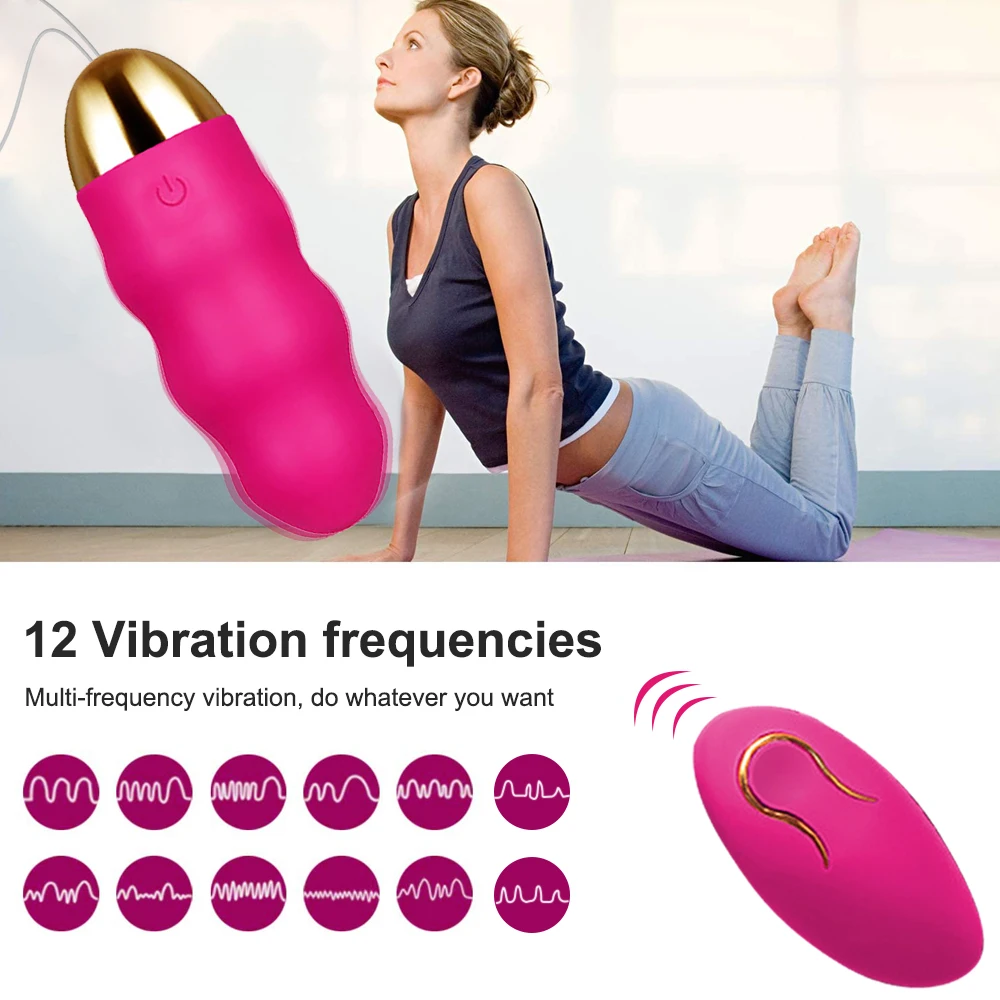 12 Speed Vibrating Egg Wireless Remote Control Bullet Vibrator Female Clitoris Stimulator Vaginal Ball Sex Toys for Adults Women