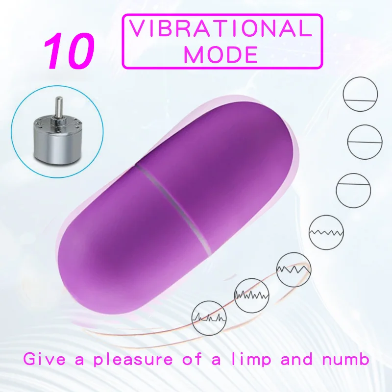 Mini Bullet Vibrator 10 Speeds Vibrating Eggs Remote Control Wireless Clitoris Stimulator G Spot Massage Balls Adults Sex Toys
