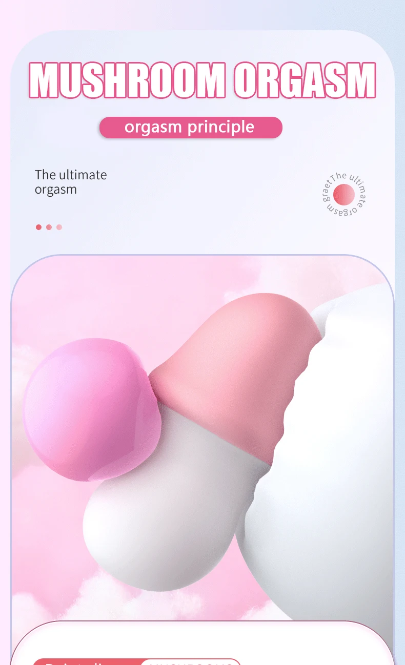 High Speed Mini Vibrator For Women Mushroom Shape Clit Climax Stimulation Vibrating Jump Love Egg G Spot Magic Egg Sex Toys