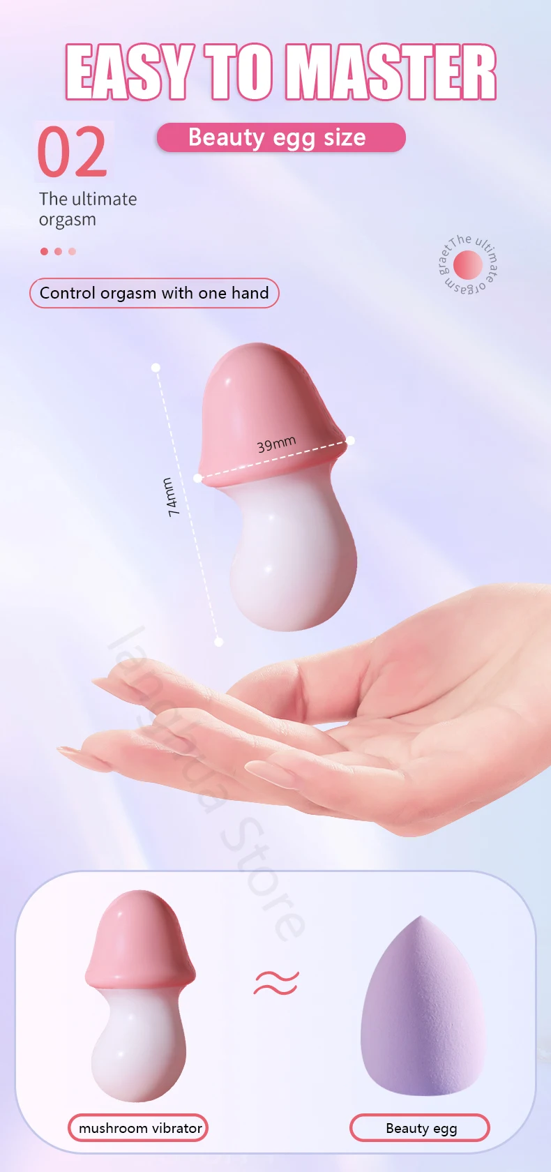 High Speed Mini Vibrator For Women Mushroom Shape Clit Climax Stimulation Vibrating Jump Love Egg G Spot Magic Egg Sex Toys