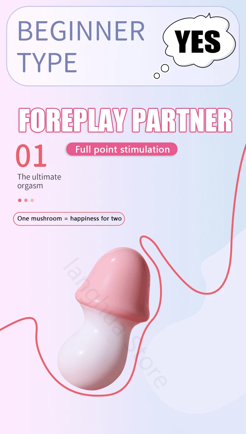 High Speed Mini Vibrator For Women Mushroom Shape Clit Climax Stimulation Vibrating Jump Love Egg G Spot Magic Egg Sex Toys