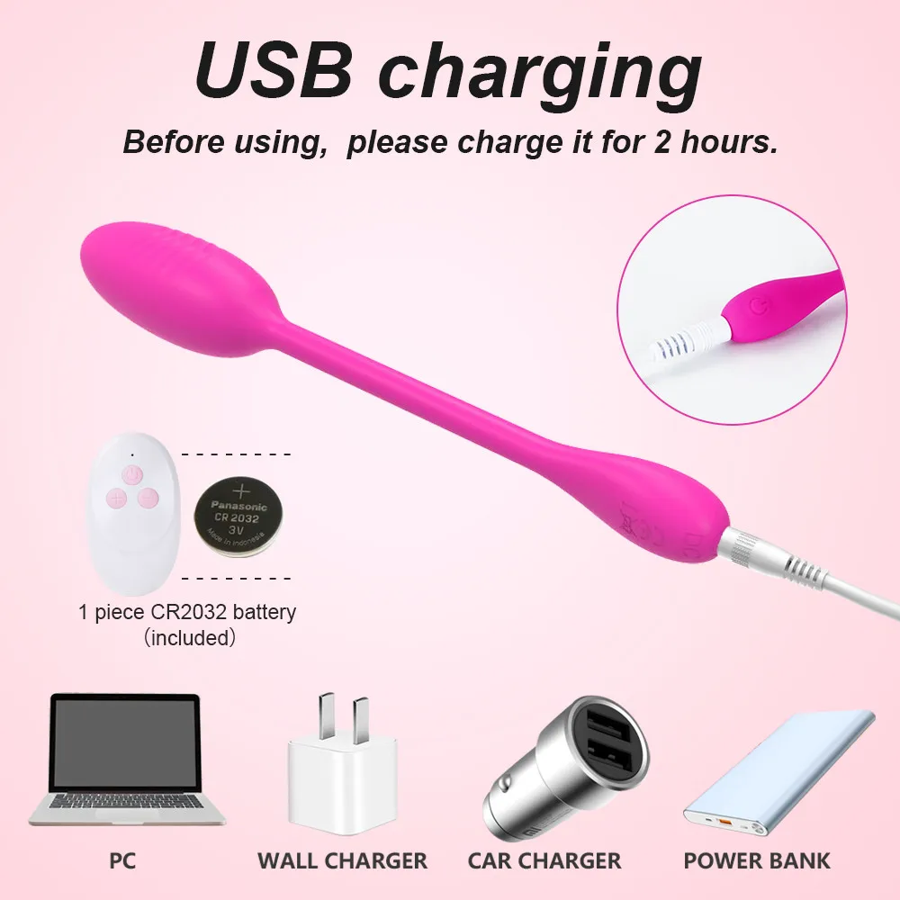 Bullet Vibrator for Clitoris Remote Control Vibrating Love Eggs G Spot Massager Vaginal Stimulator Wearable Sex Toys for Women
