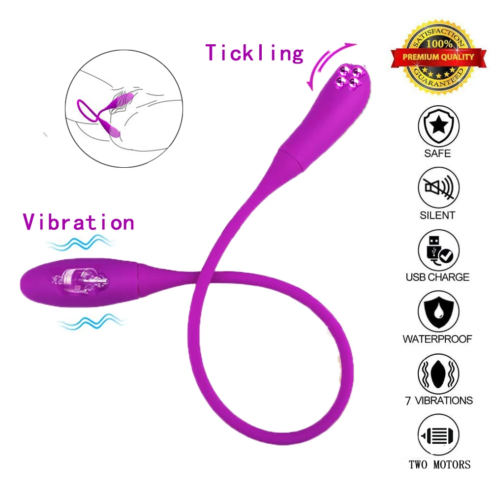 Rechargeable Dual Vibrator Sex Toys 7 Speeds Double Head Jump Egg Bullet Dildo Vibrator Anal Adult Sex Toy For Couple Men Women Rechargeable Dual Vibrator Sex Toys 7 Speeds Double Head Jump Egg Bullet Dildo Vibrator Anal Adult Sex Toy For Couple Men Women