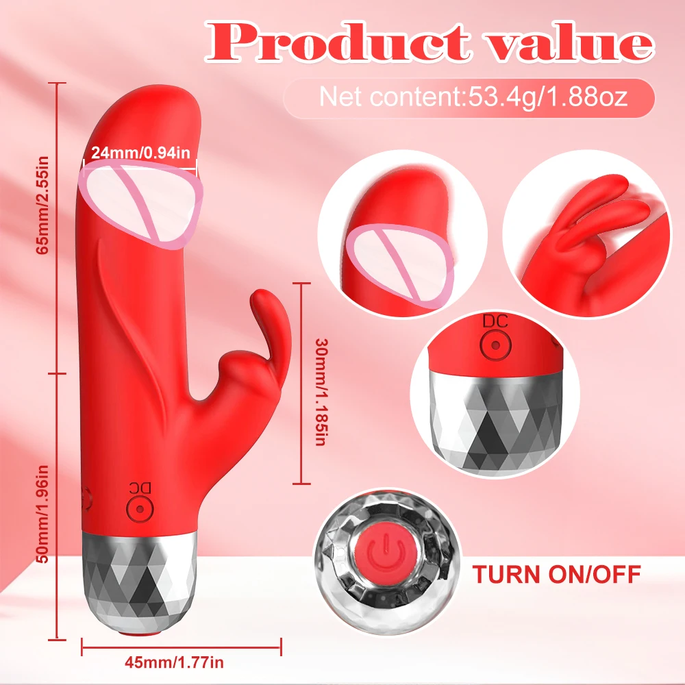 Rabbit Vibrator Sex Toys For Women G Spot Vaginal Stimulator Mini Bullet Vibrators Female Masturbation Wand Dildo Anal Massager