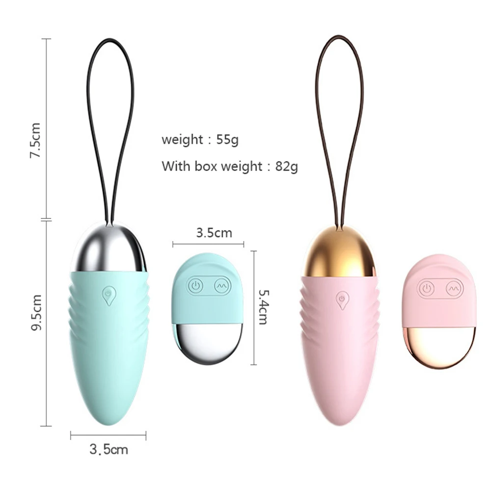 MAIOLI 10 Modes Kegal Ball Love Egg Wireless Jump Egg Vibrator Powerful Bullet Ben Wa Balls Sex Toy for Women With Retailed Box