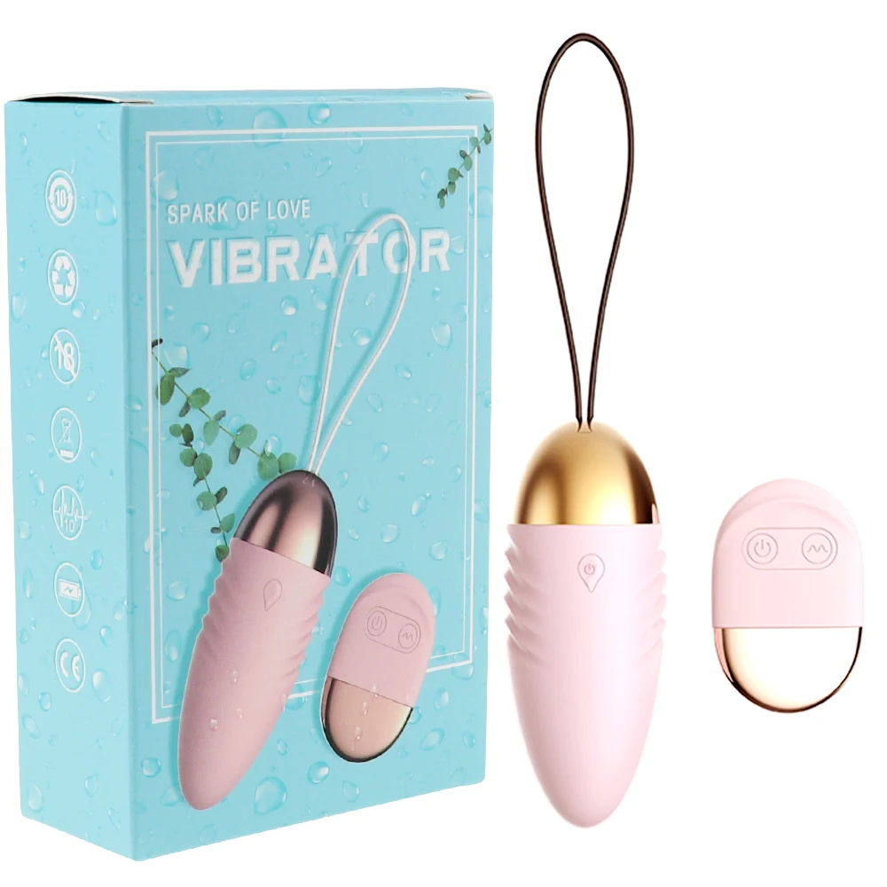 MAIOLI 10 Modes Kegal Ball Love Egg Wireless Jump Egg Vibrator Powerful Bullet Ben Wa Balls Sex Toy for Women With Retailed Box