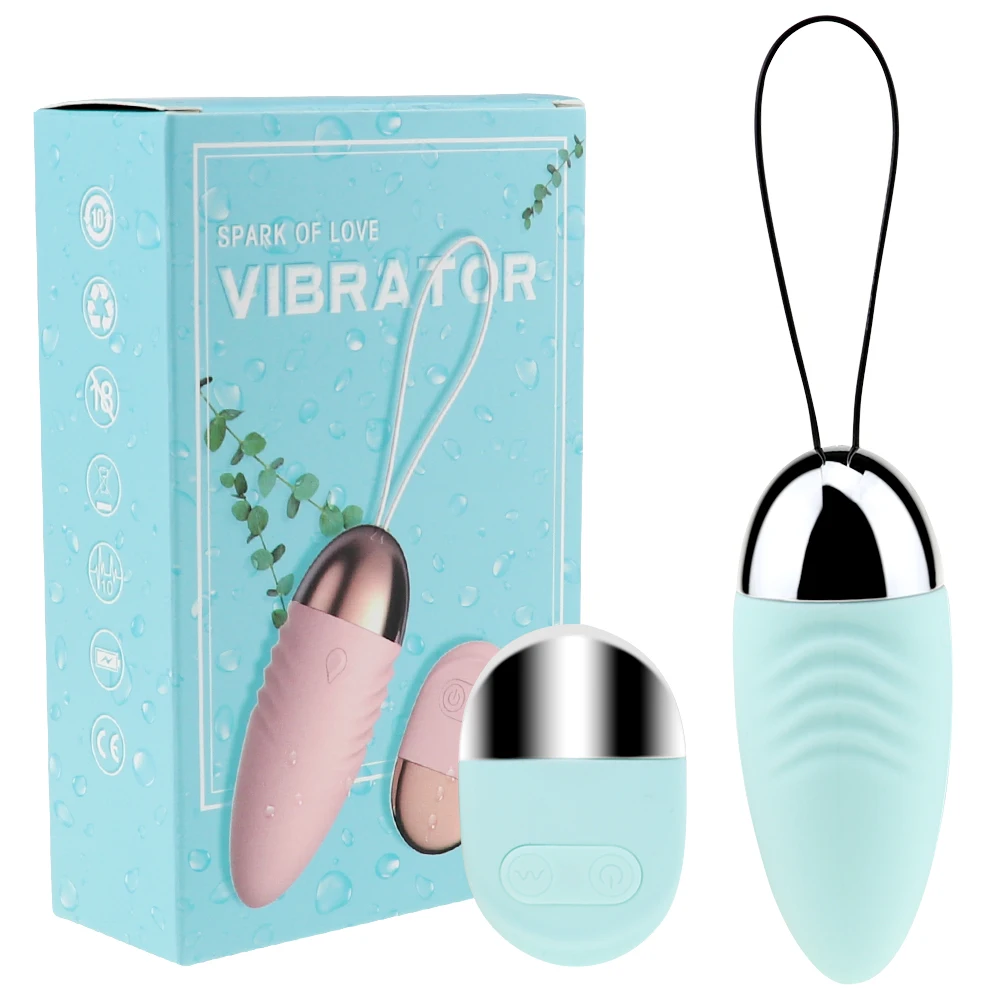 MAIOLI 10 Modes Kegal Ball Love Egg Wireless Jump Egg Vibrator Powerful Bullet Ben Wa Balls Sex Toy for Women With Retailed Box
