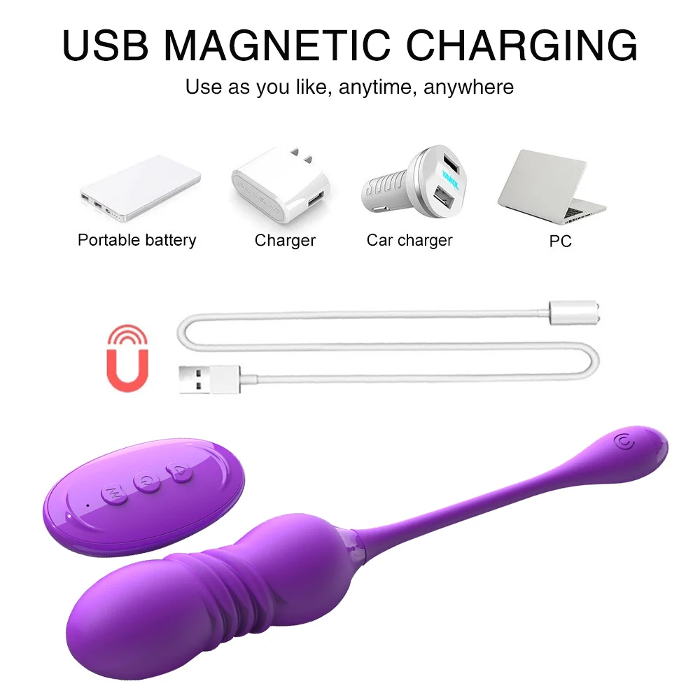 Telescopic Vibrator for Women Vaginal Ball Remote Control Vibrating Egg Clitoral Stimulator G-Spot Massage Bullet Dildo Vibrator Telescopic Vibrator for Women Vaginal Ball Remote Control Vibrating Egg Clitoral Stimulator G-Spot Massage Bullet Dildo Vibrator
