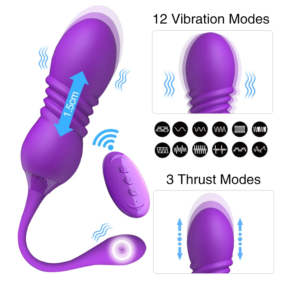 Telescopic Vibrator for Women Vaginal Ball Remote Control Vibrating Egg Clitoral Stimulator G-Spot Massage Bullet Dildo Vibrator Telescopic Vibrator for Women Vaginal Ball Remote Control Vibrating Egg Clitoral Stimulator G-Spot Massage Bullet Dildo Vibrator