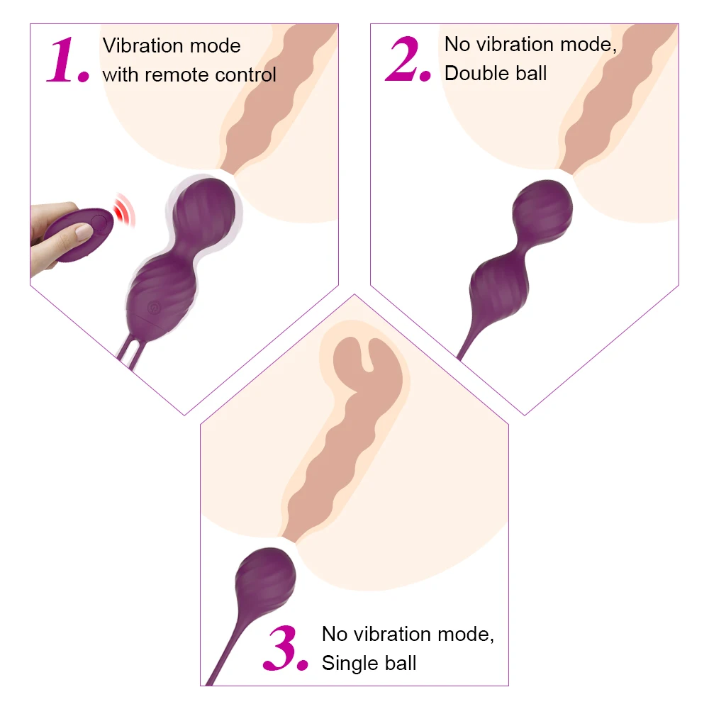 10 Speed Kegel Ball Remote Control Vaginal Tight Exercise Vibrating Egg Stimulator Massage ben Wa Geisha Balls Sex Toy for Women