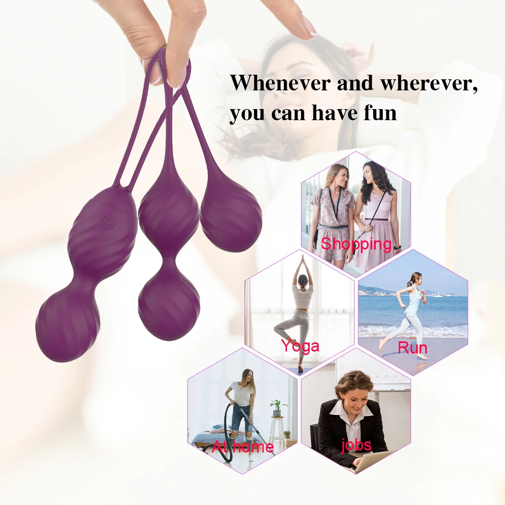 10 Speed Kegel Ball Remote Control Vaginal Tight Exercise Vibrating Egg Stimulator Massage ben Wa Geisha Balls Sex Toy for Women