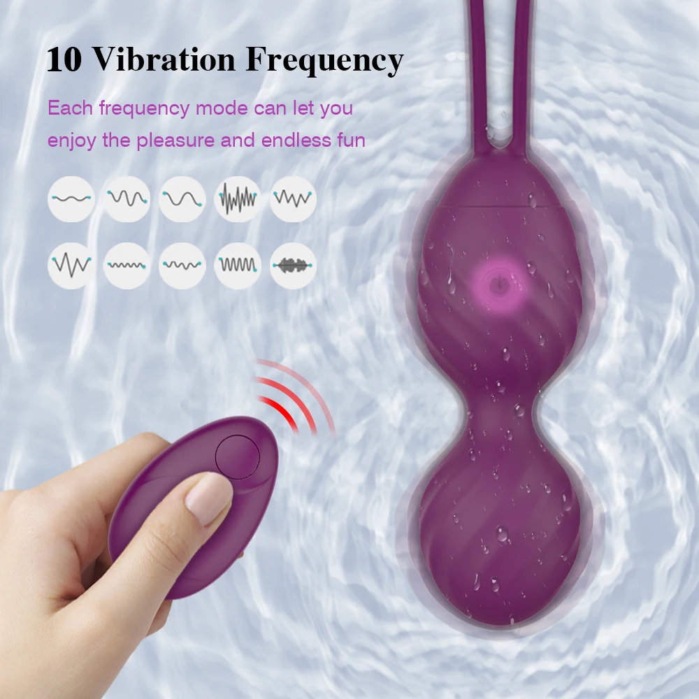 10 Speed Kegel Ball Remote Control Vaginal Tight Exercise Vibrating Egg Stimulator Massage ben Wa Geisha Balls Sex Toy for Women