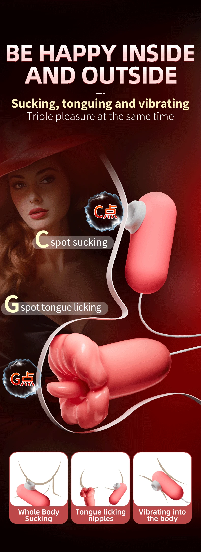 USB Charge Double Egg Vibrator Women Masturbation Tits Licking Vibrators Sucking Clitoris Stimulate Couples Intimate Sex Toys USB Charge Double Egg Vibrator Women Masturbation Tits Licking Vibrators Sucking Clitoris Stimulate Couples Intimate Sex Toys