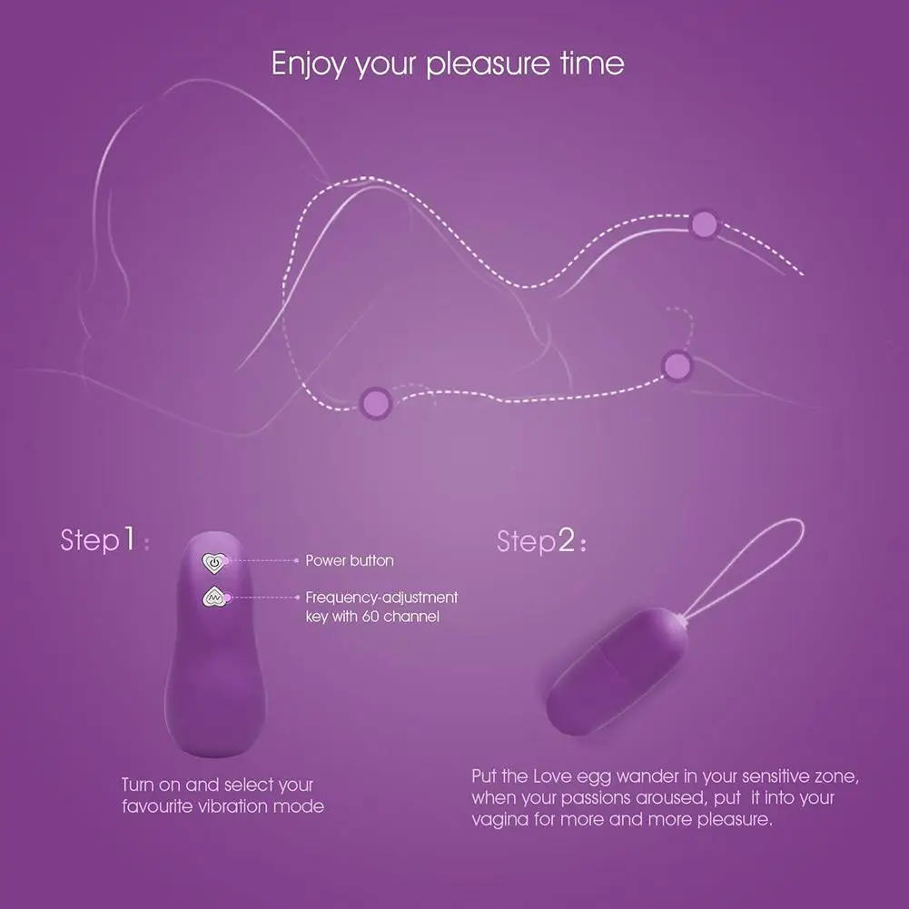 68 Speed Waterproof Wireless Vibrator Egg Bullet  Clitoral Massage sex Product Women