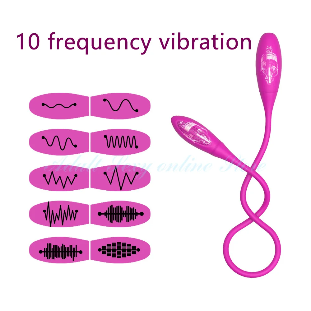 Rechargeable Dual Vibrator 7 Speeds Double Head Jump Egg Bullet Dildo Vibrator Anal Butt Plug Adult Sex Toy For Couple Men Women
