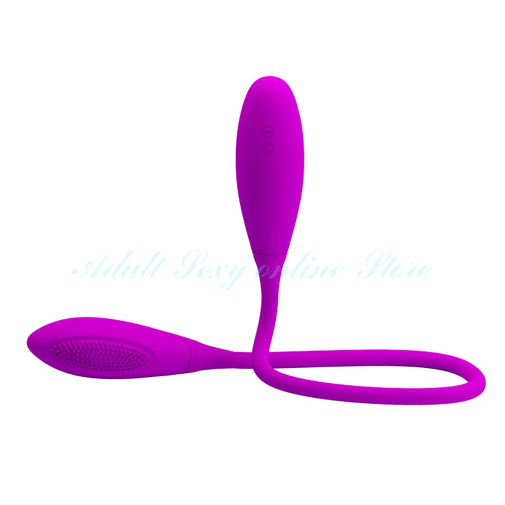 Rechargeable Dual Vibrator 7 Speeds Double Head Jump Egg Bullet Dildo Vibrator Anal Butt Plug Adult Sex Toy For Couple Men Women