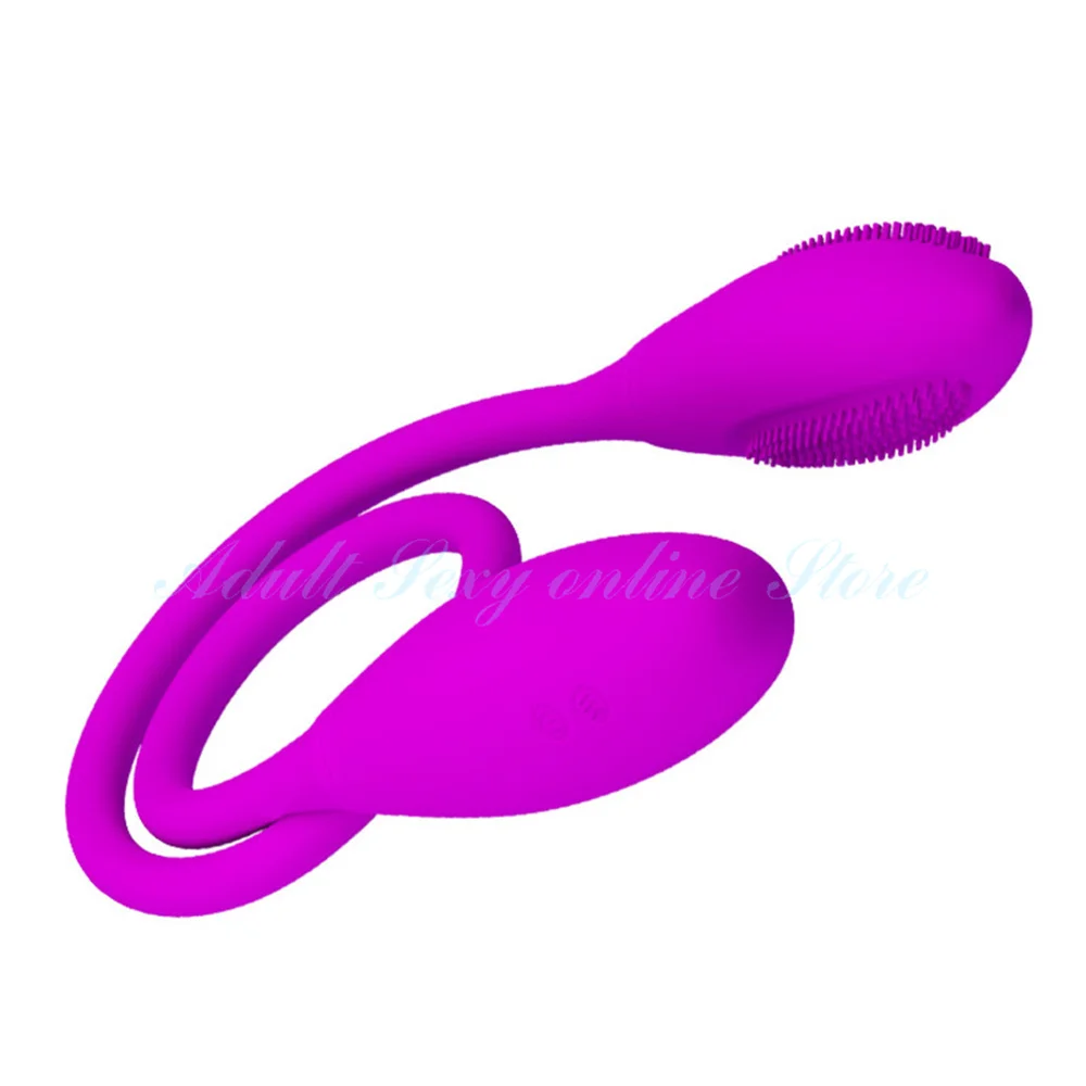 Rechargeable Dual Vibrator 7 Speeds Double Head Jump Egg Bullet Dildo Vibrator Anal Butt Plug Adult Sex Toy For Couple Men Women
