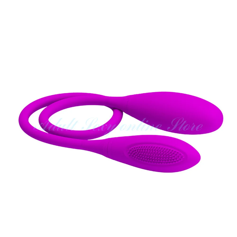 Rechargeable Dual Vibrator 7 Speeds Double Head Jump Egg Bullet Dildo Vibrator Anal Butt Plug Adult Sex Toy For Couple Men Women