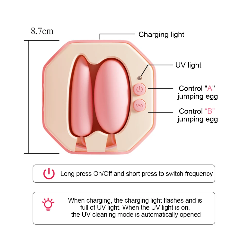 Bullet Double Head Jump Egg Vagina G-Spot Massage Vibrators Dildo Vibrator Anal Butt Clitoris Stimulator Sex Toy For Women